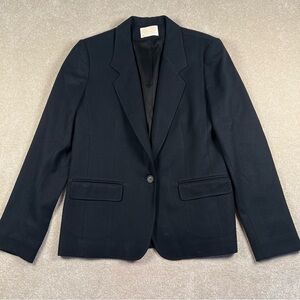 Pendleton Vintage Wool Black Blazer Jacket women's 12